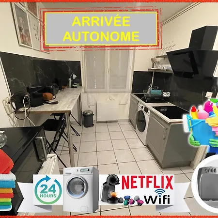 023 Chic & Cosy F1 23m2 Hypercentre Wifi Smart Tv Netflix * Saint-Etienne (Loire)